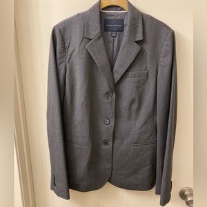 Grey Pinstripe Blazer Size 12 Good excellent condition